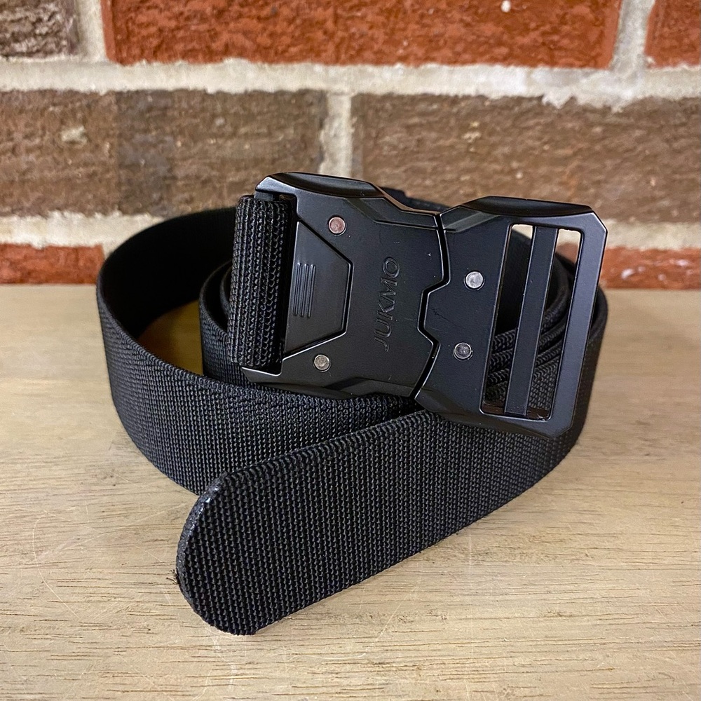 JUKMO Quick‎ Release Belt Tactical Military Work Black XXL Stretch Seat Belt